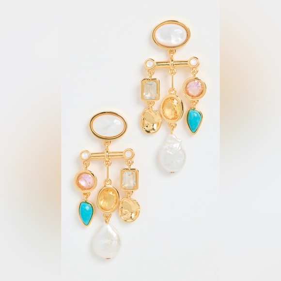 Lizzie Fortunato Altura Statement Chandelier Earrings 450$ - Picture 3 of 4